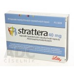 Страттера 40 мг, 28 капсул